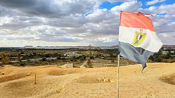 Tombe nella cittadella dei morti (Gebel al-Mawta) dell'oasi di Siwa